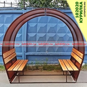 Уличная курилка для предприятия на 8 человек