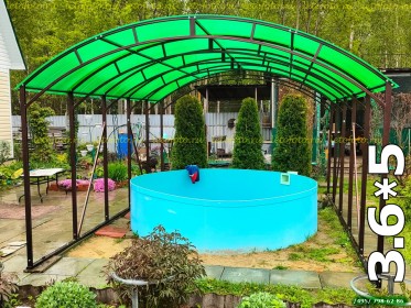 Навес для бассейна "Беседка-шатер"