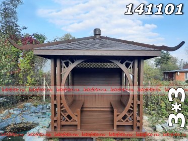 Китайская беседка Дракон 3х3 метра