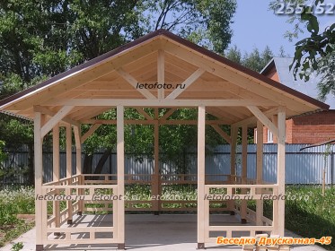 Беседка Двускатная 4х5 метра