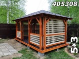 Беседка для дачи 5х3 метра
Беседка для дачи 5х3 метра