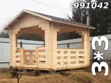 Беседка для дачи размером 4*4 метра собирается на брусовой обвязке. Кровля беседки из мягкой черепицы коричневого цвета. Беседка для дачи размером 4*4 метра собирается на брусовой обвязке. Кровля беседки из мягкой черепицы коричневого цвета.